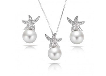 Silver Plated | CZ Studded Pendant Sets